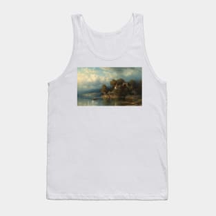 Chapel on the Lake of Lowerz by Adolf Mosengel Tank Top